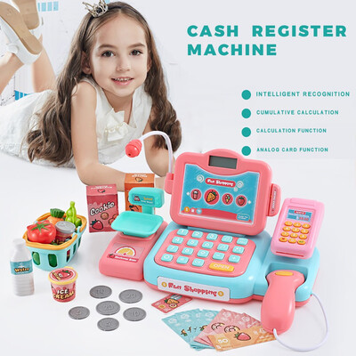 

Tailored Childrens Supermarket Cash R egister Simulation Checkout Counter Role Play 24Pc