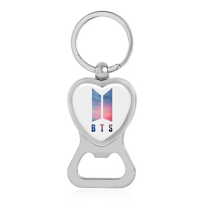 

KPOP BTS Keychains Bottle Opener Key Ring Metal Hanging Key Ring Key Chain