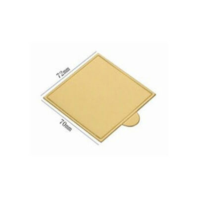 

100 Piecesset Of Gold Mousse Bottom Foam Cake Bottom Plate Cardboard Multi-shape Dessert Tray Christmas Cake Decoration Tool CM