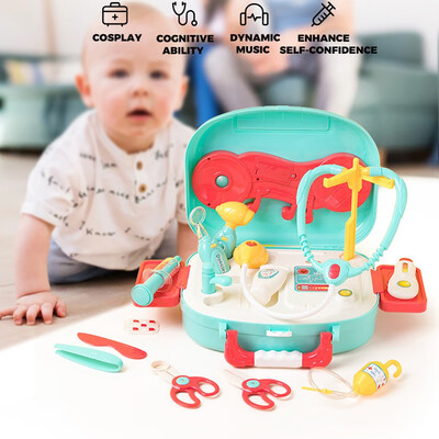 

Tailored 16PCS Children Pretending Doctors Medical Game Suit Role Playing Toy