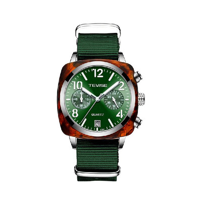 

TEVISE T860 Men Sport Watches Waterproof Outdoor Wristwatch Mens Quartz Male Watch Military Army Watch Dual Display for Men