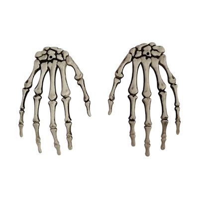 

1 Pair Plastic Skeleton Hands Prop Witch Hands Haunted House Escape horror props Halloween Decorations