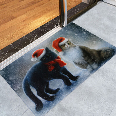 

Tailored Merry Christmas Welcome Doormats Indoor Home Carpets Decor 40x60CM