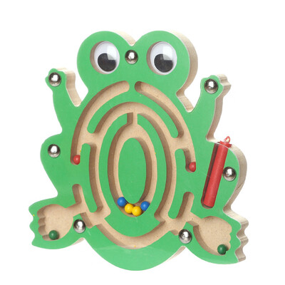 

〖Follure〗Kids Magnetic Maze Toys Kids Wooden Game Toy Wooden Intellectual Jigsaw Board