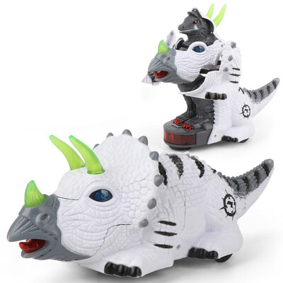 

Siaonvr Electric Universal Deformation Dinosaur Toy Car With Music Lighting Toy Gift