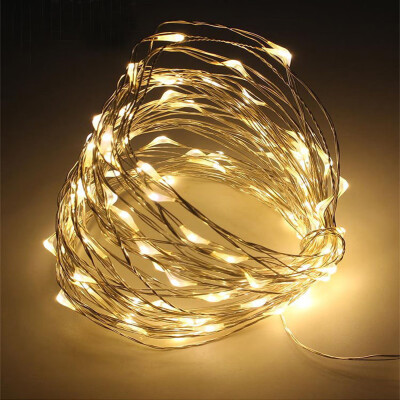 

Tailored 100 LED Battery Powered Copper Wire Fairy String Light Christmas Waterproof