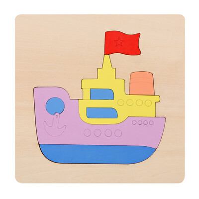 

Gotoamei Wooden Puzzle Board Educational Developmental Baby Kids Training Toy