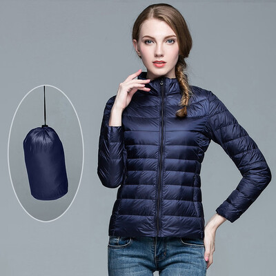 

Toponeto Fashion Women Lightweight Down Jacket Winter Jackets Slim Long Sleeve Overcoat