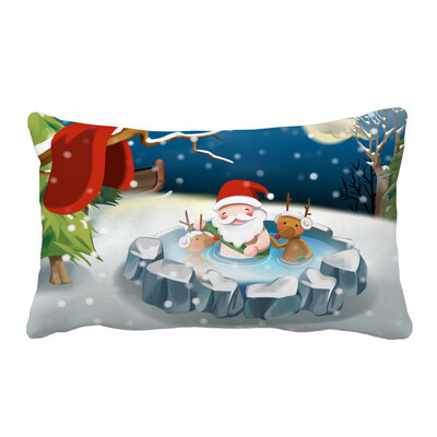 

Toponeto Christmas Pillow Sofa Waist Throw Cushion Cover Home Decor A