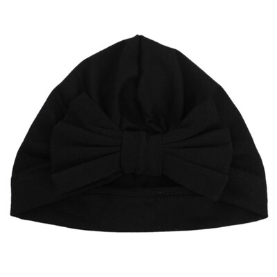 

New Fashion Spring And Autumn Baby Big Bow Cotton Hat Children Boy Soft Headscarf Hat Photography Props Cap