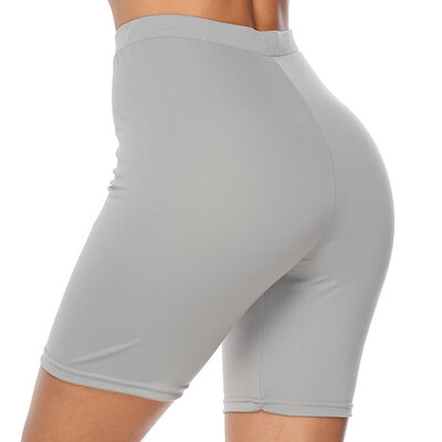 

Yoga Shorts Solid Color Fitness Shorts Ladies Tight High Waist Stretch Fitness Leggings Exercise Ladies Sports Shorts