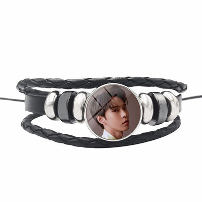 

Nct 127 Combination Bracelet Leather Braided Bracelet Fan Collection or Support Accessories Unisex