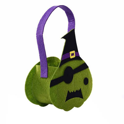 

Halloween Childrens Hand-held Gift Candy Bag Pumpkin Ghost Pattern Non Woven Fabric Candy Bag Halloween Decor for Home Kid