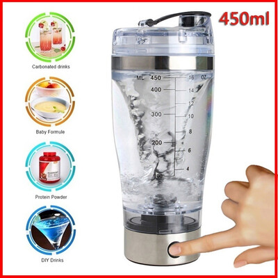 

Sports Electric Protein Mixer Shaker Shaking Cup Bottle Water Drinkware Tool 450ml