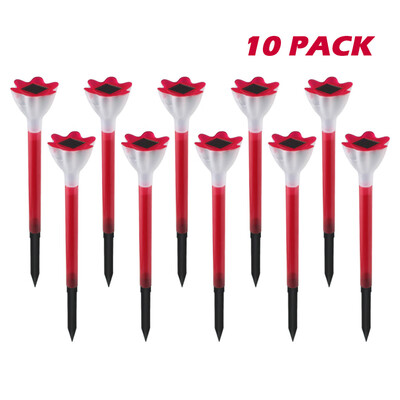 

〖Follure〗10Pcs Solar Garden Lights Colorful Landscape Walkway LED Lights