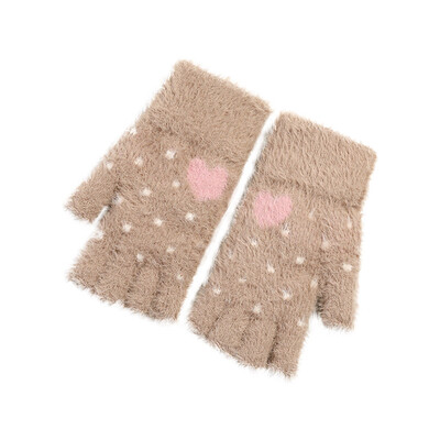 

Tailored Women Cute Winter Knitted Gloves Soft Multifunctional Warm Plush Mitten