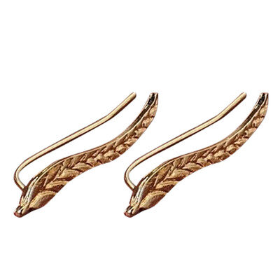 

2019 New Fashion Ear Clip Metal Tree Leaf Earrings Ear Clip3 Pairs
