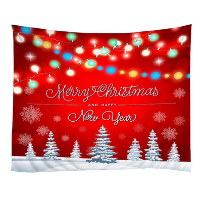 

Christmas Tapestries Wall Hanging Art Tapestry Polyester Xmas Fireplace Tapestry Table Cloth Bedspread Beach Picnic Mat Party Livi