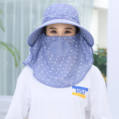 

Anti-ultraviolet sunshade hat Sunscreen foldable summer outdoor tea-picking cool hat for ladies