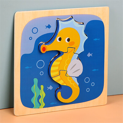 

Gobestart Childrens Puzzle Grasp Board Puzzle Birthday Boy Girl Educational Toy