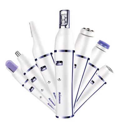 

7 In 1 Electric Epilator Shaver Eyebrow Nose Trimmer Electric Manicure Drills Facial Cleansing Brush Massager
