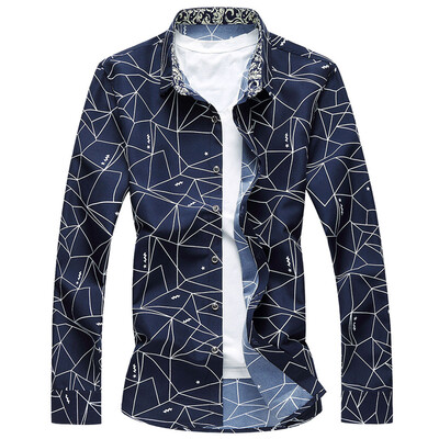 

Tailored Mens Summer Fashion Shirts Casual Long Sleeve Beach Tops Loose Casual Blouse