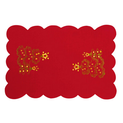 

Tailored 1PC Bowl Fork Placemat Mat Decoration Home Party Christmas Dining Table A