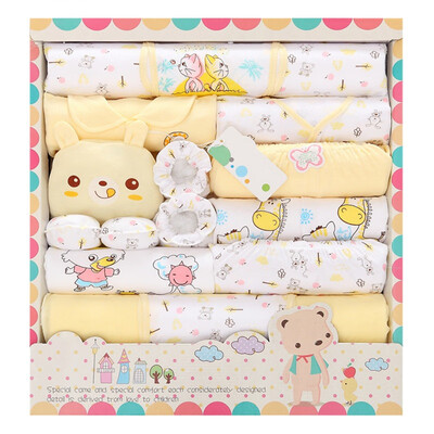 

18Pcs Infant Sets Baby Boy Girl Autumn Warm Pajamas Sleepwear Cartoon Pattern Hat Socks Clothes Sets