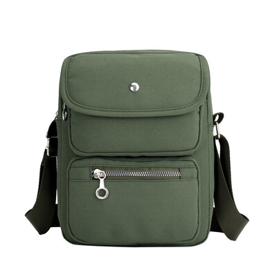 

Tailored Mens Fashion Shoulder Bag Solid Color Business Messenger Bag Multi-Function Bag