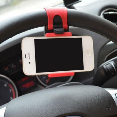 

Universal Car Steering Wheel Clip Mount Holder For Mobile Phone GPS Cradle Stand