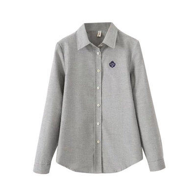 

Women Fashion Blouse Elegant Swan Embroidery White Blusas Office Lady Vintage Long Sleeve Shirt Work Wear Slim Tops Blusa