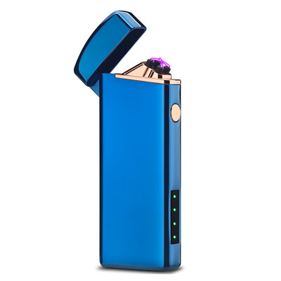 

Metal USB Rechargeable Electric Lighter Windproof Flameless Dual Arc Electronic Cigarette Lighters