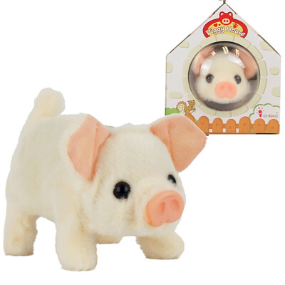 

Yazhijie childrens toys 1-6 years old boy&girl electric plush pig birthday holiday Liuyi gift Fu pig fat Xiaofu
