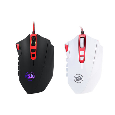 

REDRAGON 24000DPI Adjustable USB Wired Gaming Mouse 18 Programmable Buttons 1 Profile Button 5 Programmable User Profiles Weight T