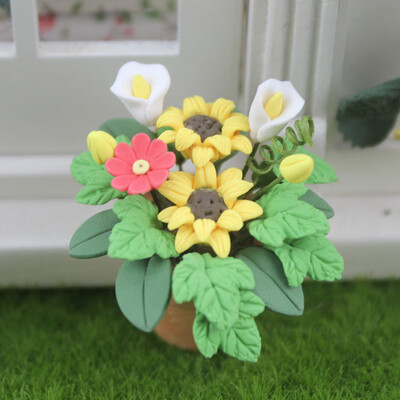 

Siaonvr 112 16 Dollhouse Miniature Scene Model Potted Plant Pretend Play Toy