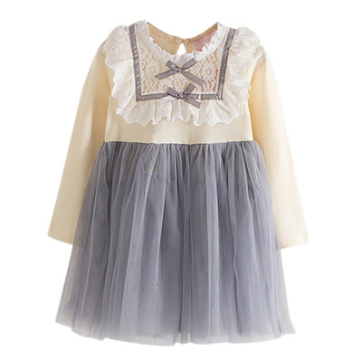 

Christmas Mesh Baby Girl Dress Autumn Long Sleeve Court Retro Baby Girl Clothes Kids Dress For Girls Fashion Princess Dress