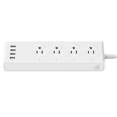 

Smart Power Strip TV Fridge Microwave Oven Home Appliance Wifi Socket 4 AC Outlets 4 USB Ports