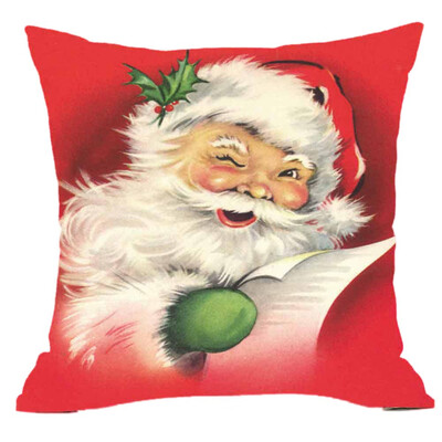 

Tailored Merry Christmas Pillow Cases Super Cashmere Sofa Cushion Cover Home Decor