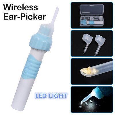 

Electric Cordless Vacuum Ear Cleaner Wax LED Clean Remover Painless Tool Kit UK