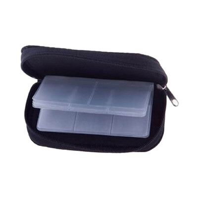 

Black 22 Slots SD SDHC MMC CF Micro SD Memory Card Storage Carrying Pouch Case Holder Wallet