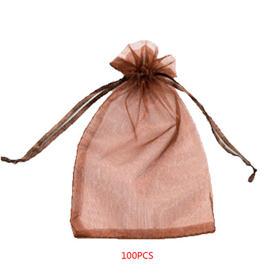 

100pcsSmallDrawstringOrganzaGiftBagsJewelryPouchesCandyPouchWeddingPartyFavorholder