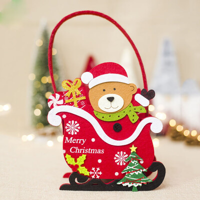 

Toponeto Christmas Santa Elk Candy Gift Bag Xmas Sweet Sack Stocks Filer Party Supplies