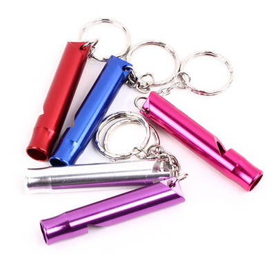 

5PCSSet Mini Aluminum Alloy Whistle Keyring Keychain Outdoor Emergency Survival Safety Sport Camping Hunting Whistle