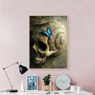 

New Diamond Painting Butterfly Diamond Embroidery Sale 2019 Diamond Mosaic With Square Stones Skull Diamond Art