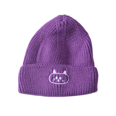 

Newborn Boys Girls Caps Cute Autumn Winter Warm Kids Baby Cartoon Print Hats Wool Hemming Caps Baby Hats Newborn Unisex NEW
