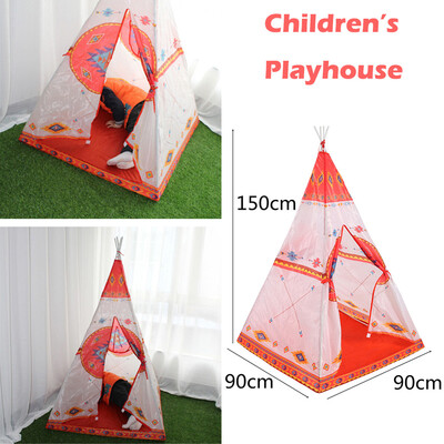 

YIWULA Folding Children Kids Play Indian Style Tent InOutdoor Toy House Boys Girls