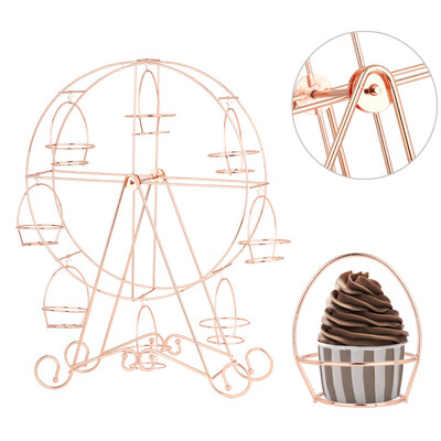 

〖Follure〗Ferris Wheel Style Cake Stand Wedding Birthday Party Cake Display Stand 8 Cups