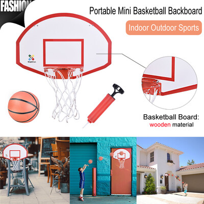 

Siaonvr Mini Basketball Hoop Over-The-Door Basketball Backboard Indoor Outdoor Sports