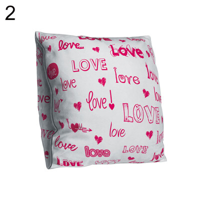 

Love Letter Square Throw Pillow Protector Case Cushion Cover Car Sofa Bed Decor
