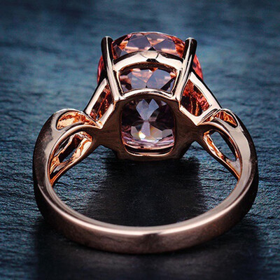 

Shinning Women Jewelry Pink Tourmaline elegant gold Color Ring Size 6 7 8 9 10 Wholesale